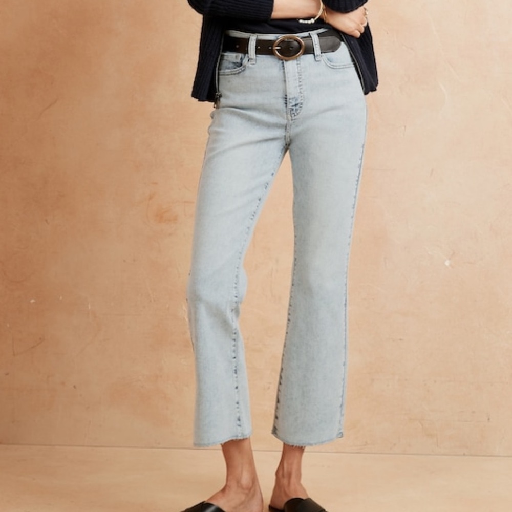 Cropped jeans bootcut color-light wash 25 petite
